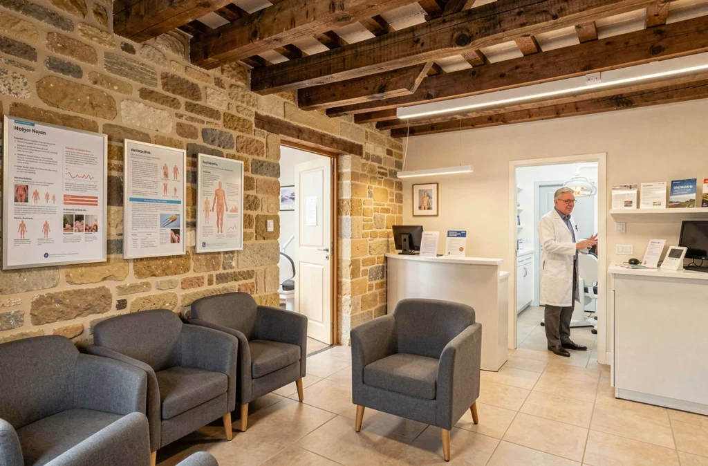 Cabinet dentaire du Dr Jean-François Lefèvre à Noyon dans un bâtiment de caractère avec salle d'attente accueillante